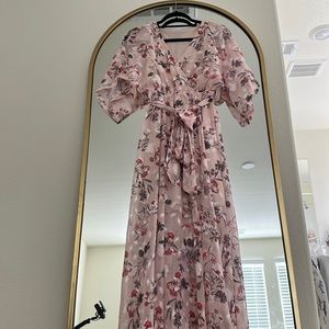 Baltic Born Luca Jacquard Kimono Maxi Dress